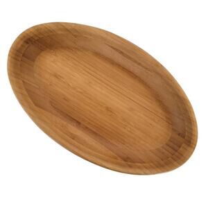 Totally Bamboo Oval Wooden Serving Bowl Natural Bamboo Kitchen Decor
